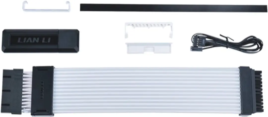 Lian Li Strimer Wireless PW24-1W-T Moederbordkabel - 0.26m - 132 RGB LEDs - Transparant Zwart