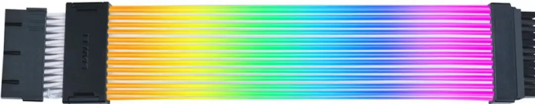 Lian Li Strimer Wireless PW24-1W-T Moederbordkabel - 0.26m - 132 RGB LEDs - Transparant Zwart