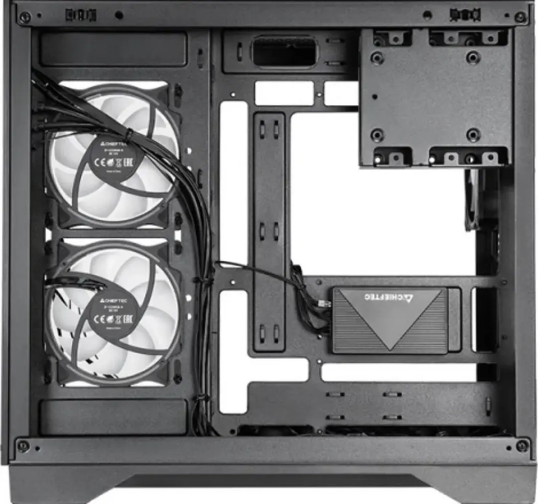 Chieftec Visio GM-30B-TG-OP Tempered Glass Cube - 2x 2.5/3.5 inch - Zwart - afbeelding 6 van 6