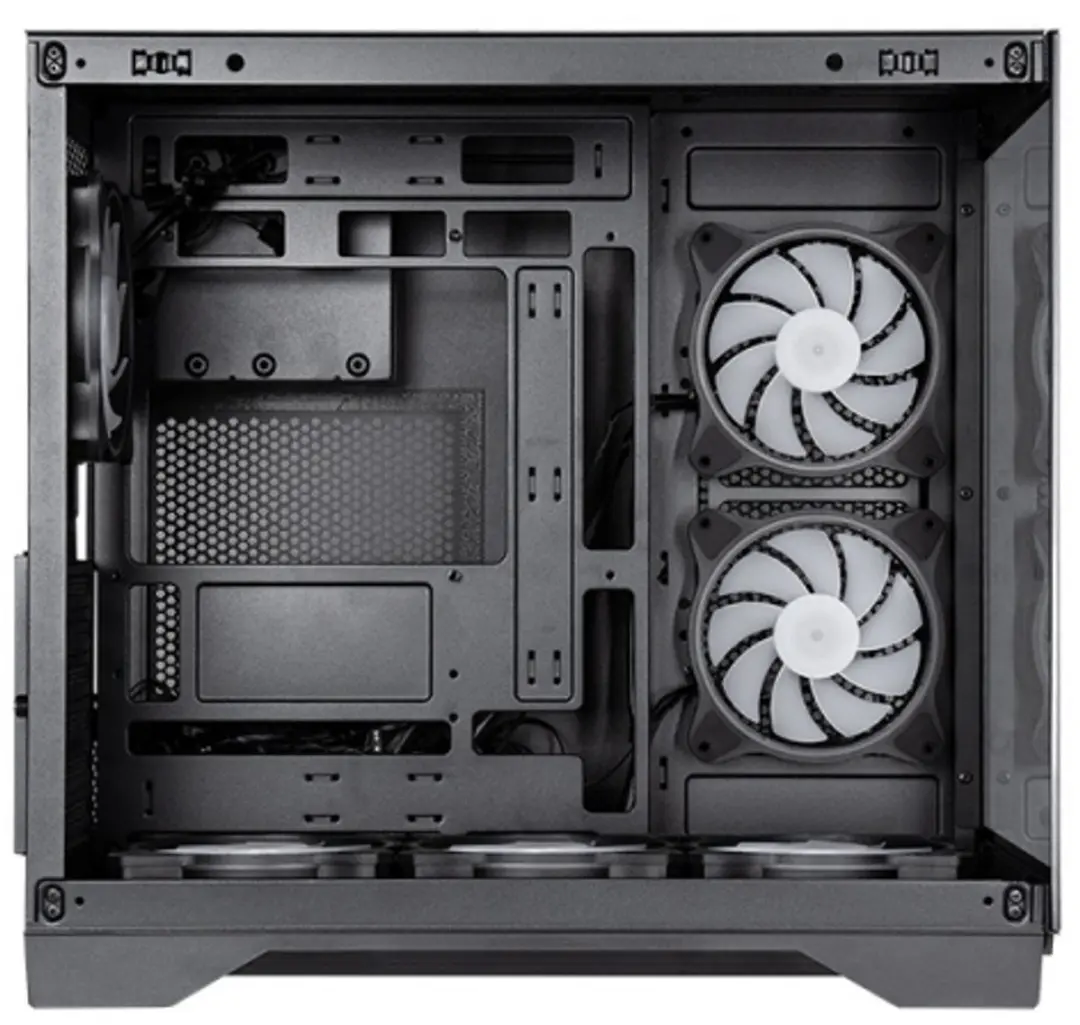 Chieftec Visio GM-30B-TG-OP Tempered Glass Cube - 2x 2.5/3.5 inch - Zwart