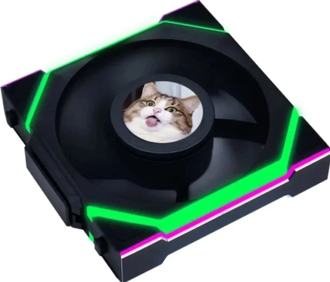 Lian Li UNI FAN SL Wireless LCD Reverse Blade 120mm - 3 Stuks - Zwart