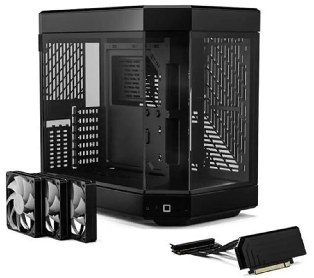 HYTE Y60 ATX Semi-tower Black - 3 Ventilatoren