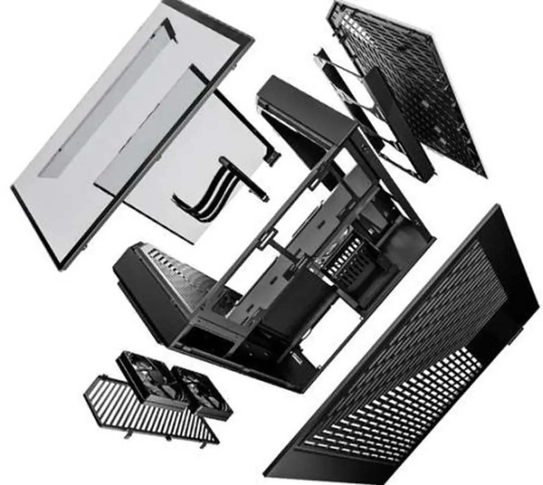 HYTE Y60 ATX Semi-tower Black - 3 Ventilatoren