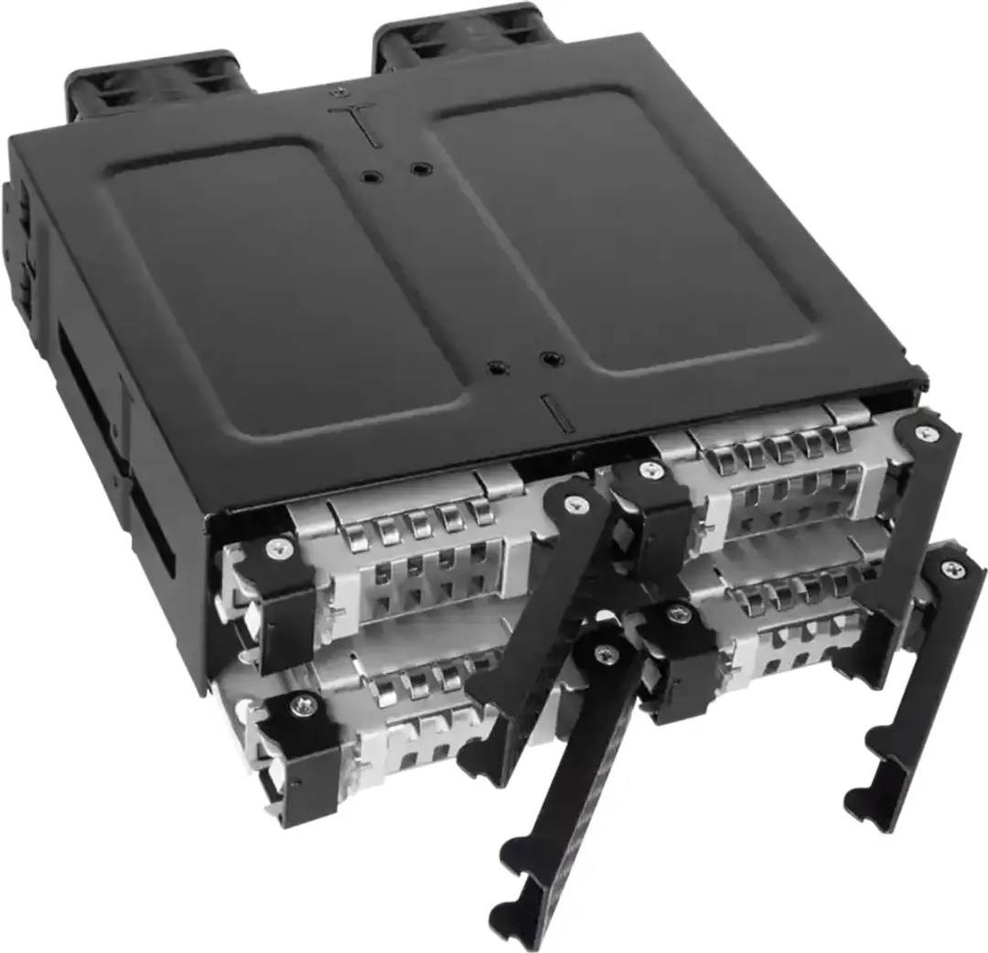 Icy Dock ToughArmor MB699VP-B V3 Behuizing - 2.5" - PCIe 4.0 - U.2/U.3 - Zwart