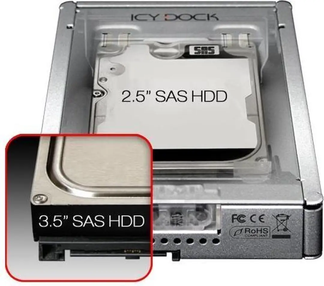 Icy Dock MB982IP-1S-1 2,5" SSD Behuizing - Zilver