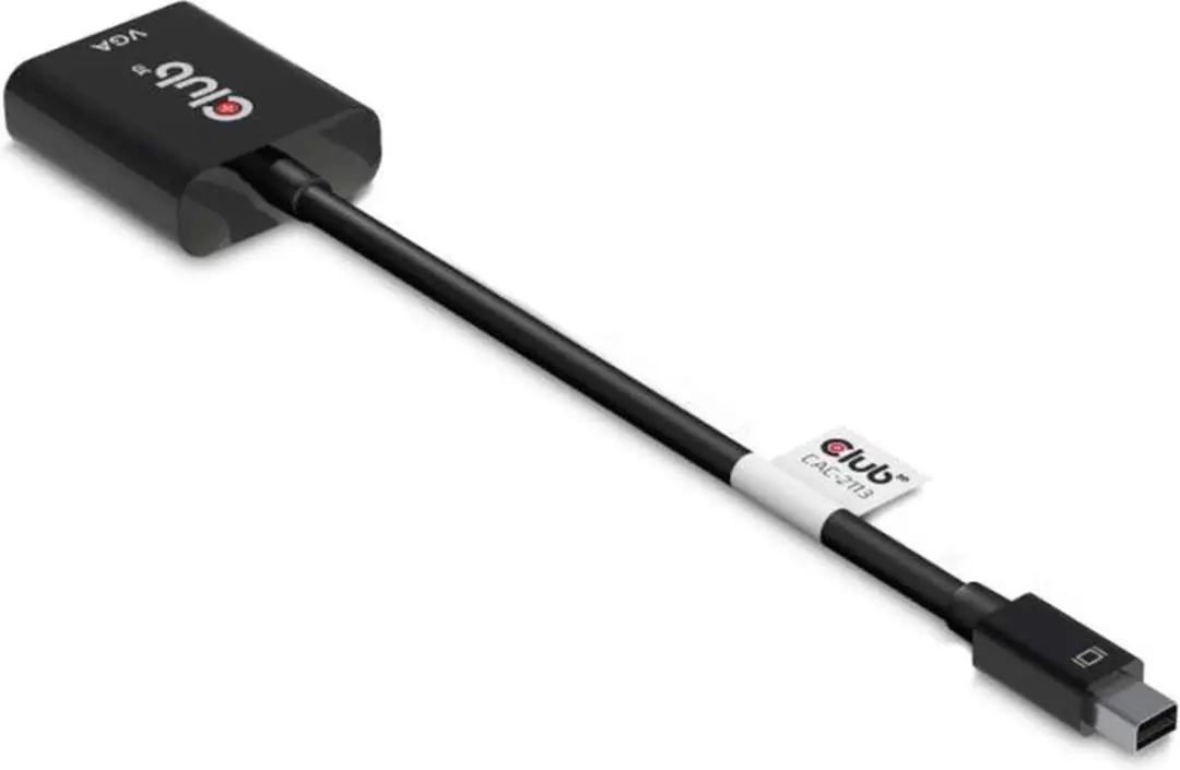 Club3D CAC-2113 MiniDisplayPort naar VGA Adapter - Zwart