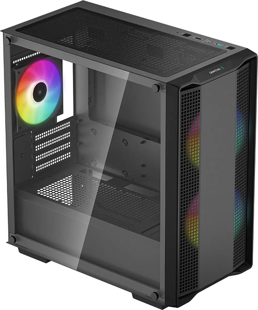 DeepCool CC360 ARGB Mini Tower Behuizing - 3x 2.5" & 2x 3.5" - 3 Ventilatoren
