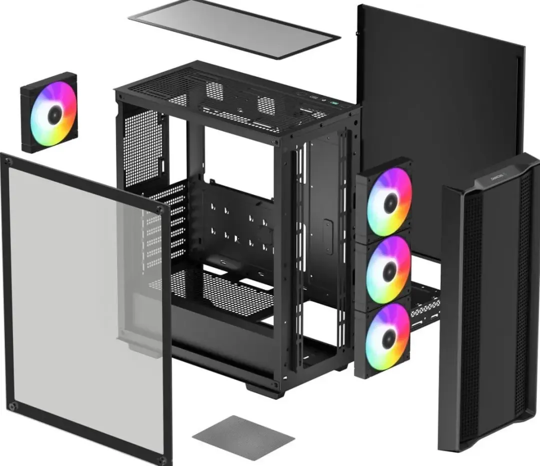 DeepCool CC560 ARGB V2 PC-behuizing - 4 Ventilatoren - ATX