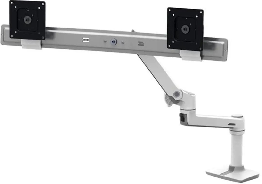 Ergotron LX Series 45-489-216 Dual Arm 25" - Wit