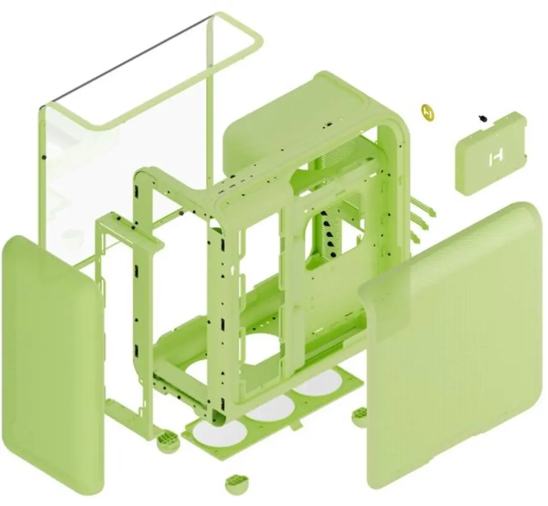 HYTE X50 CS-HYTE-X50G-MM Mid Tower Behuizing - Matcha Milk Groen