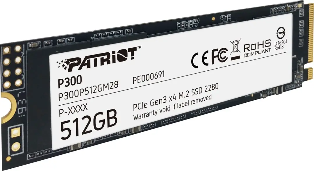 Patriot P300 P300P512GM28 M.2 NVMe SSD - 512GB