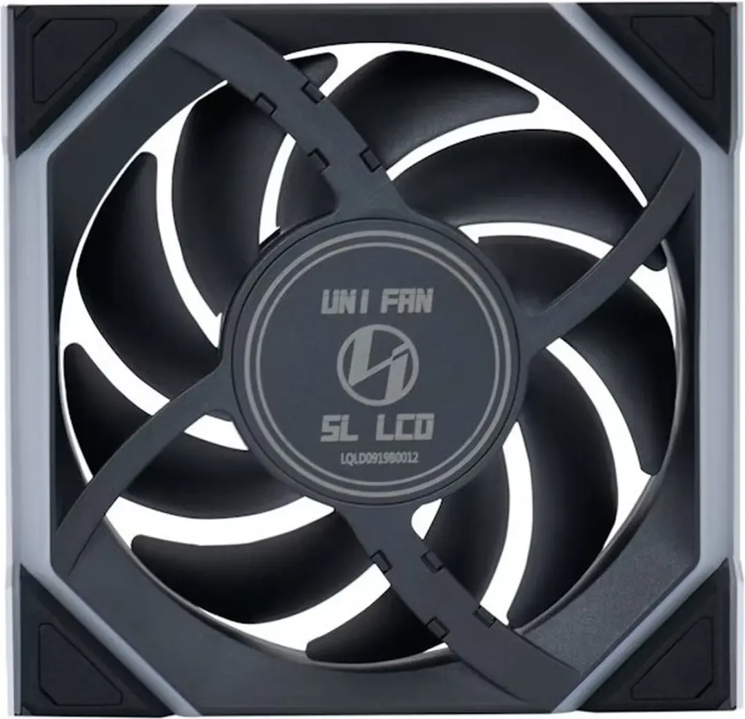Lian Li UNI FAN SL Wireless LCD Reverse Blade 120mm - Zwart