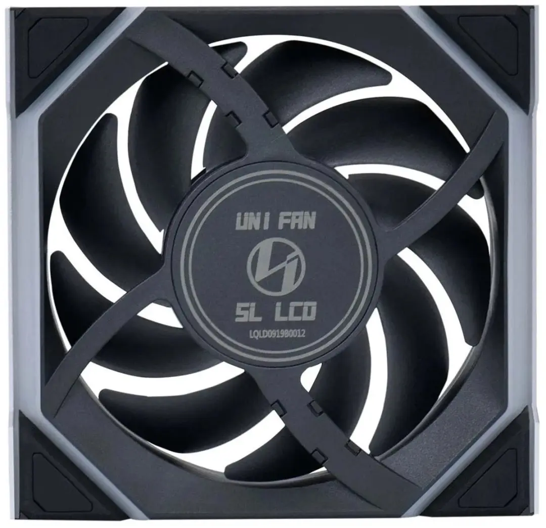 Lian Li UNI FAN SL Wireless LCD Reverse Blade 120mm - Zwart
