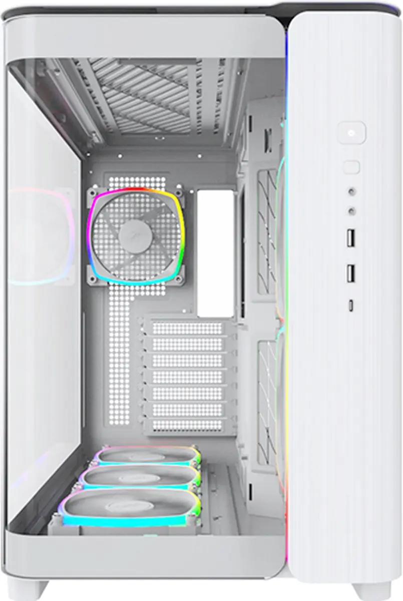 Montech King 95 Pro Midi-toren PC-behuizing Wit