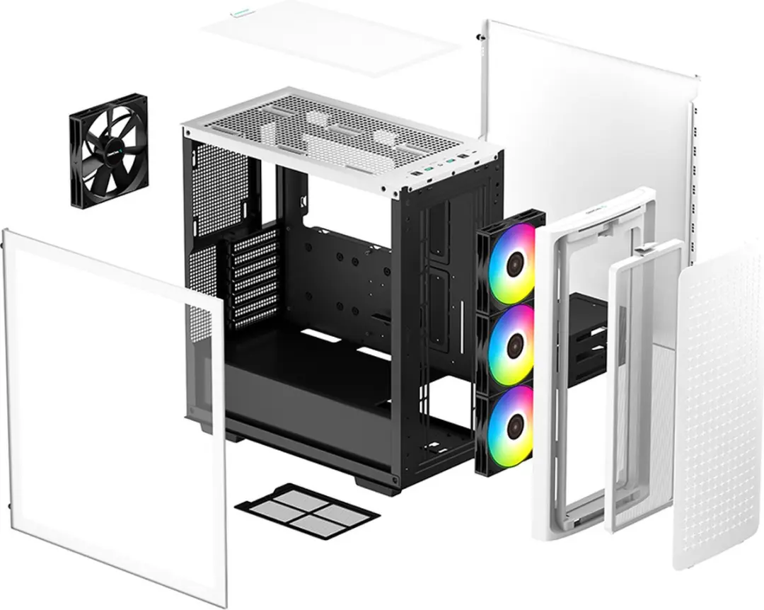 DeepCool CK560 Midi Tower - Wit
