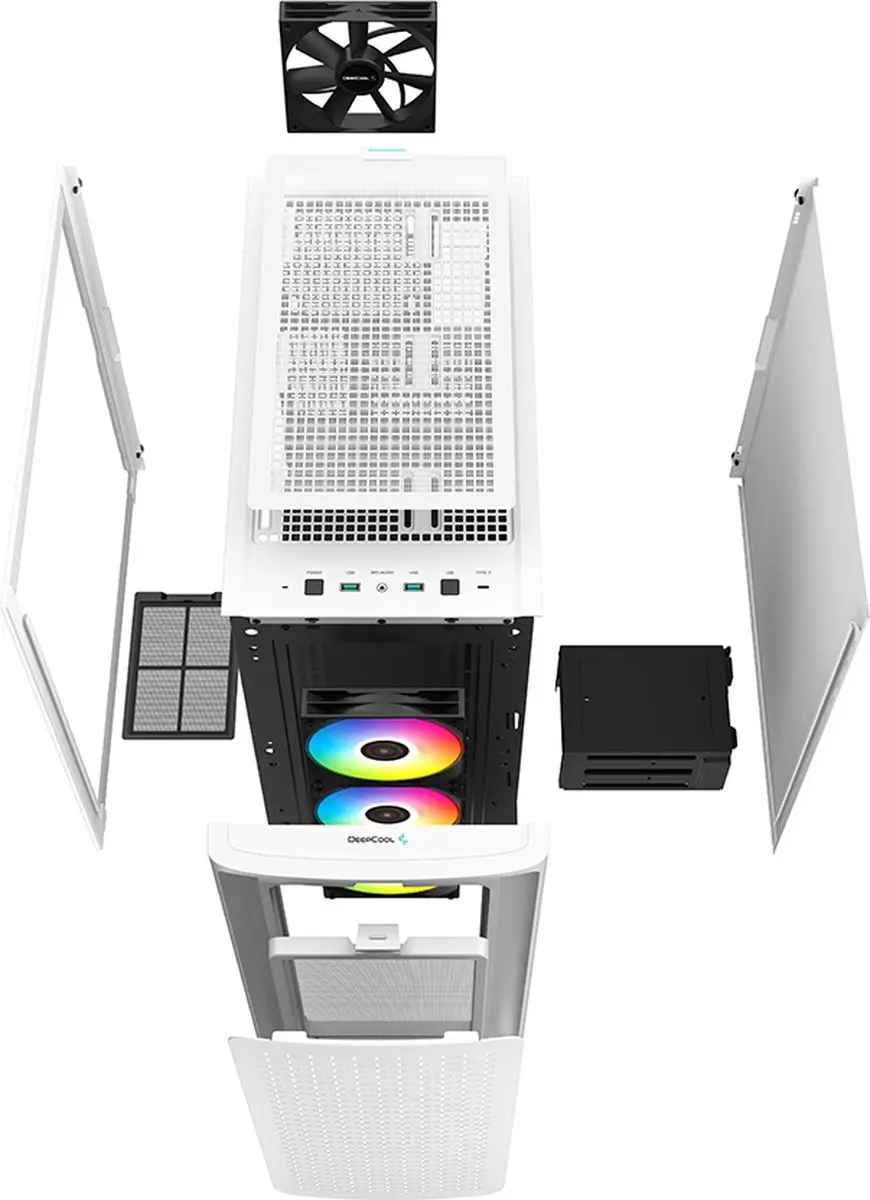DeepCool CK560 Midi Tower - Wit