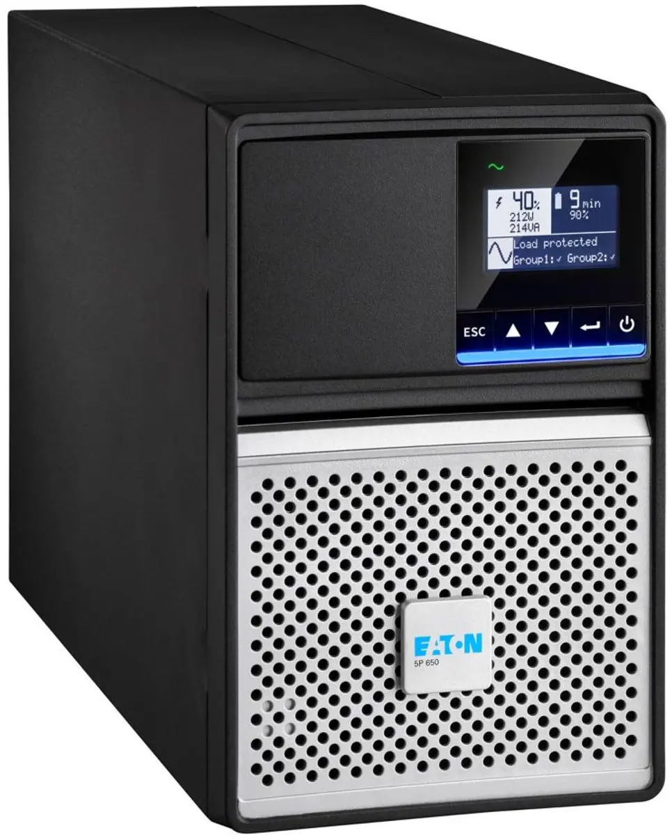 Eaton 5P650IG2 Tower UPS 650VA - 4 Stopcontacten - Zwart