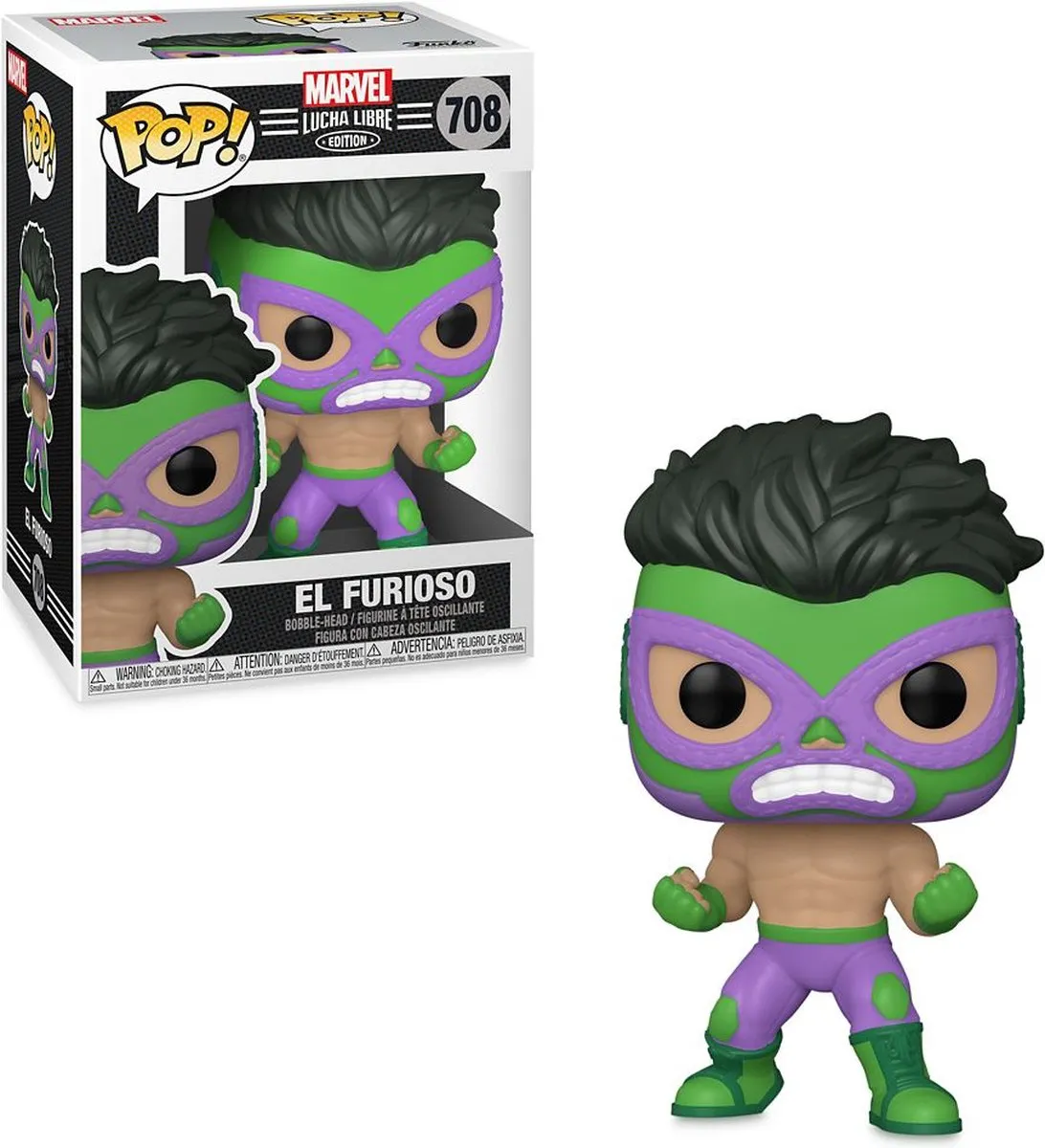 Funko Pop! Marvel Lucha Libre El Furioso 53870 - Multicolor
