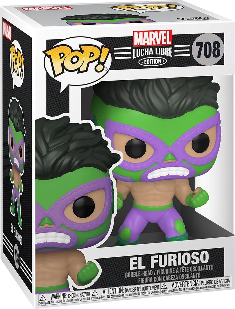 Funko Pop! Marvel Lucha Libre El Furioso 53870 - Multicolor