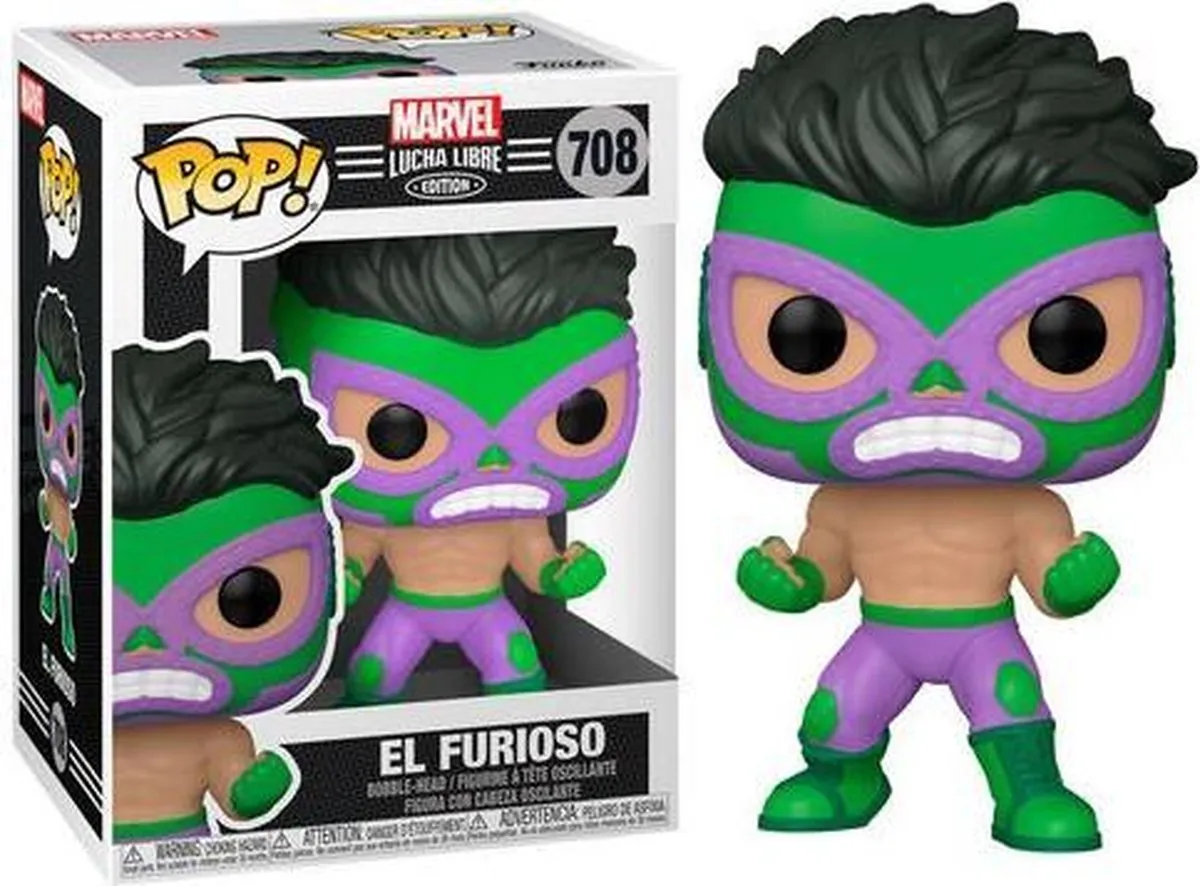 Funko Pop! Marvel Lucha Libre El Furioso 53870 - Multicolor