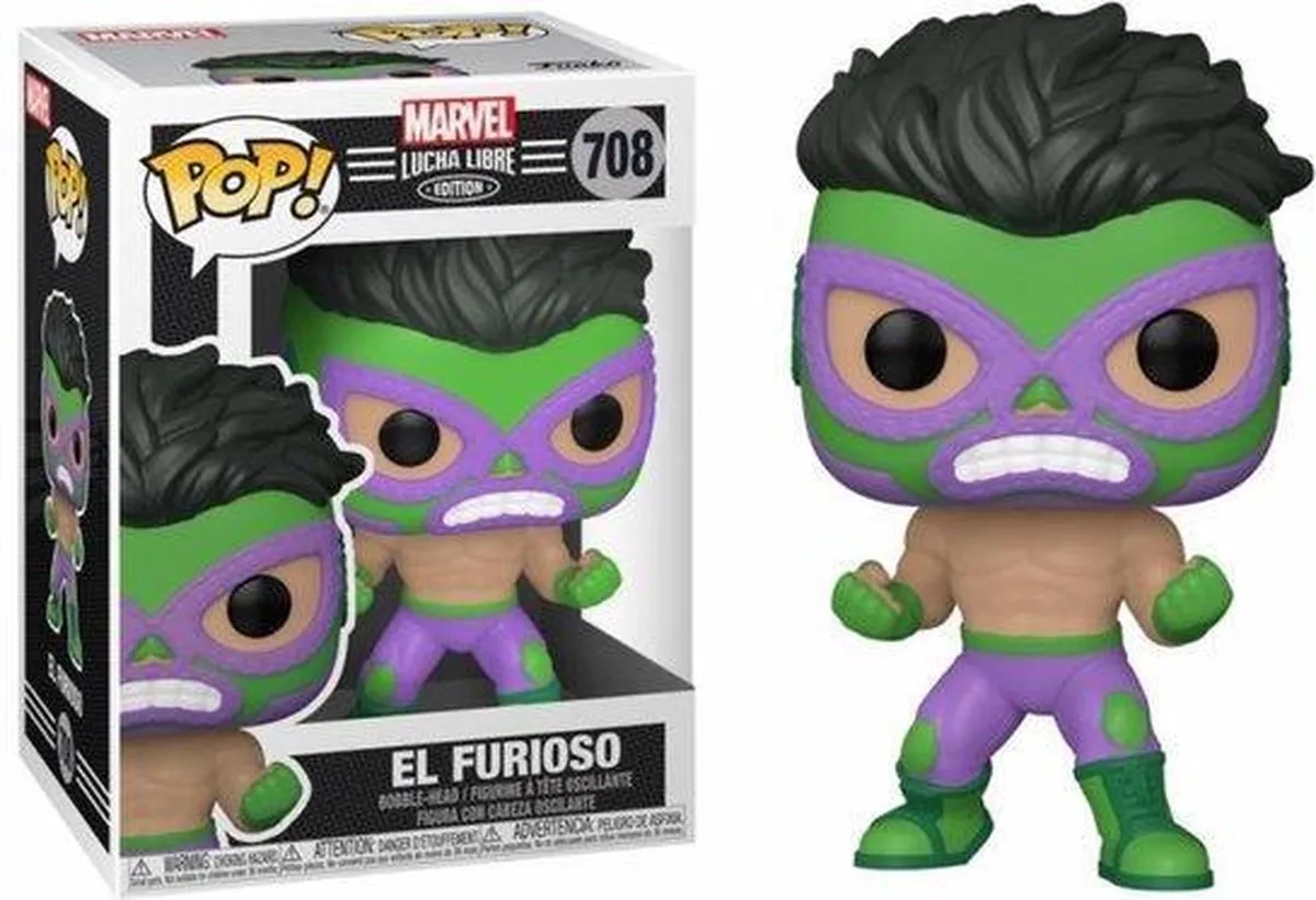 Funko Pop! Marvel Lucha Libre El Furioso 53870 - Multicolor - afbeelding 6 van 6