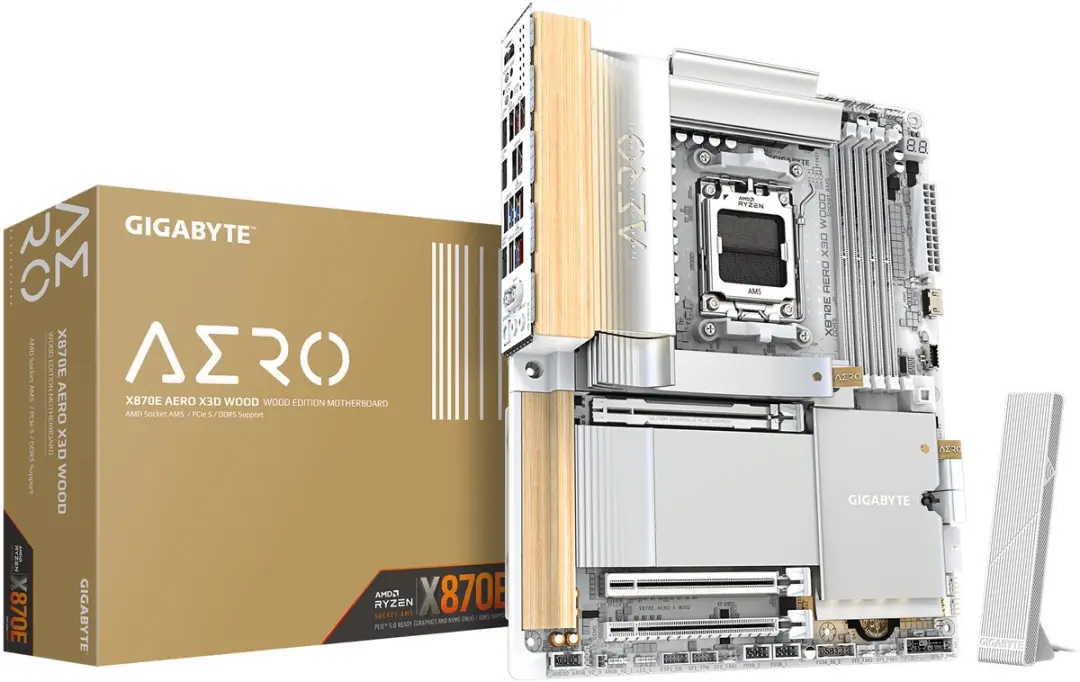 Gigabyte X870E AERO X WOOD Moederbord