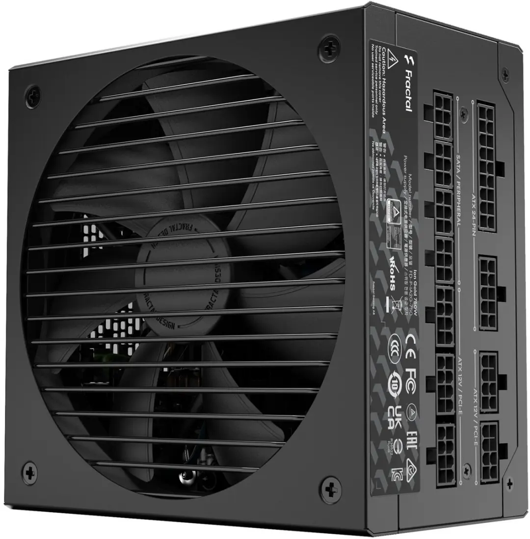 Fractal Design ION Gold 750 FD-P-IA3G-750 Voeding - 750W - Modulair - Zwart
