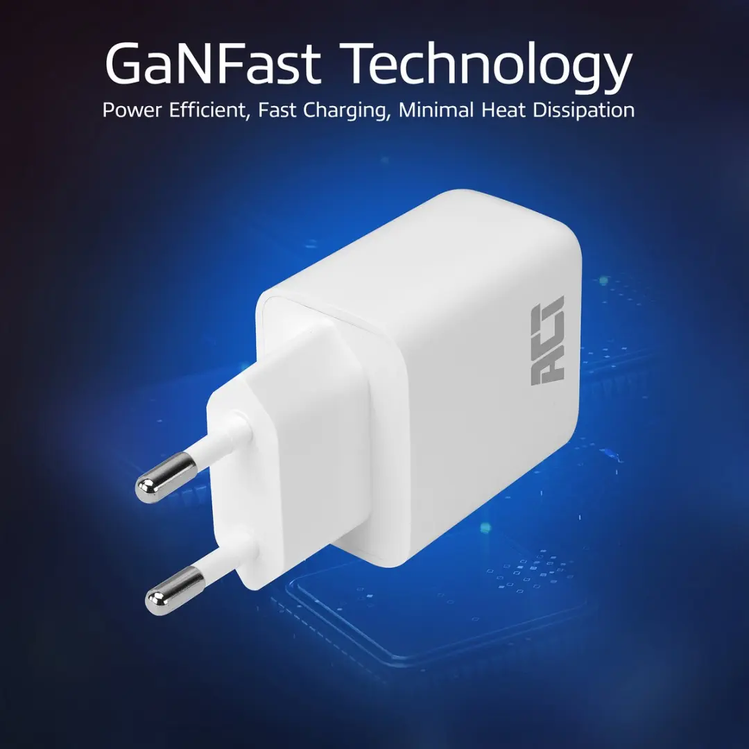 ACT AC2170 USB-C/USB-A Lader 65W - 3 Poorten - Wit