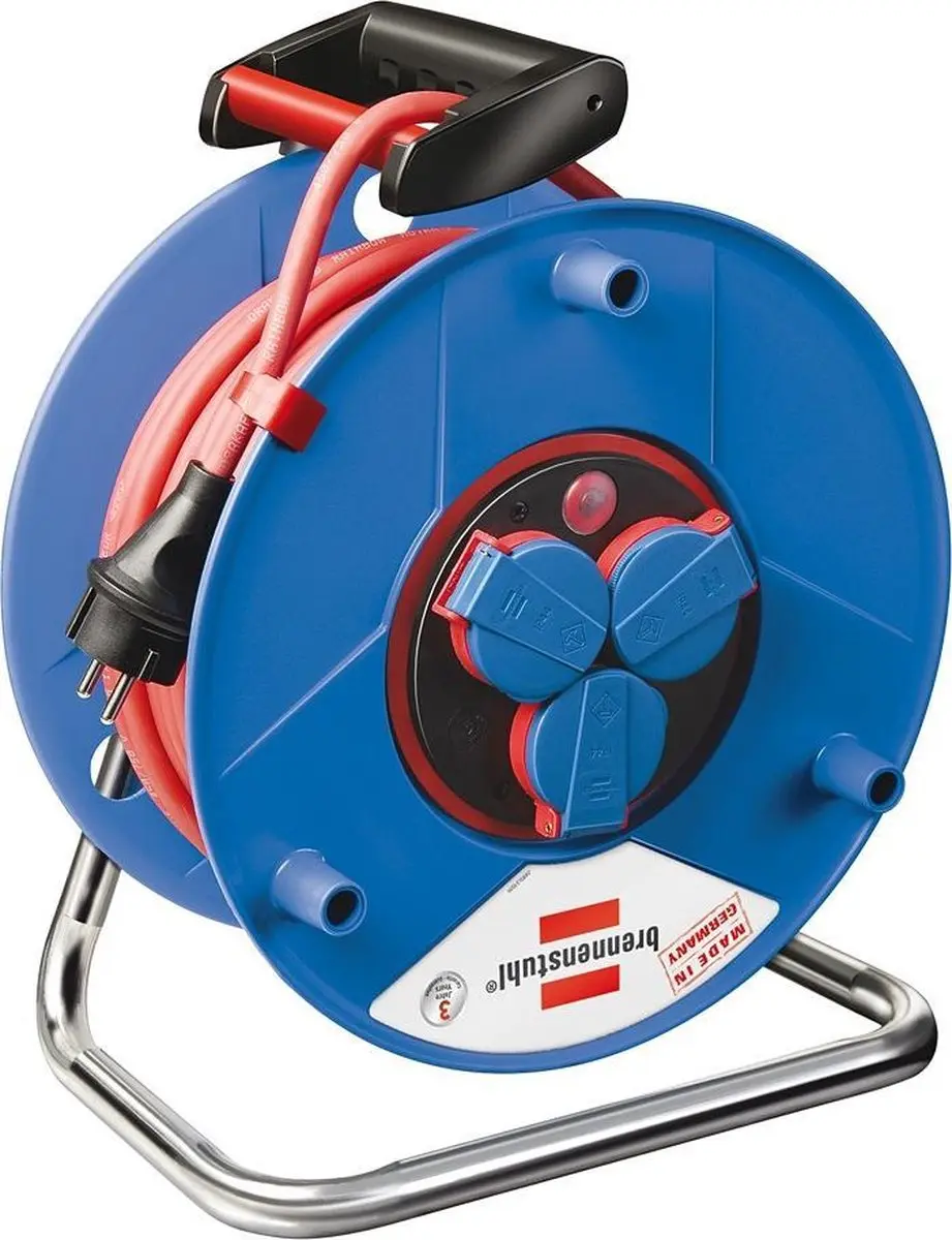 Brennenstuhl Garant Bretec IP44 Kabelhaspel 50m - 3300W - Blauw