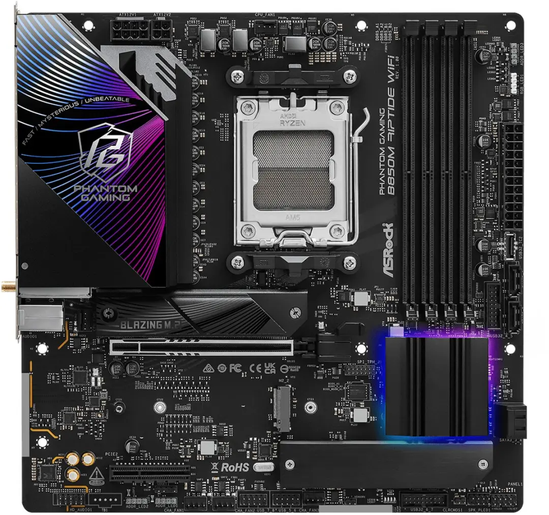 ASRock Phantom Gaming B850M Riptide WiFi AM5 - microATX