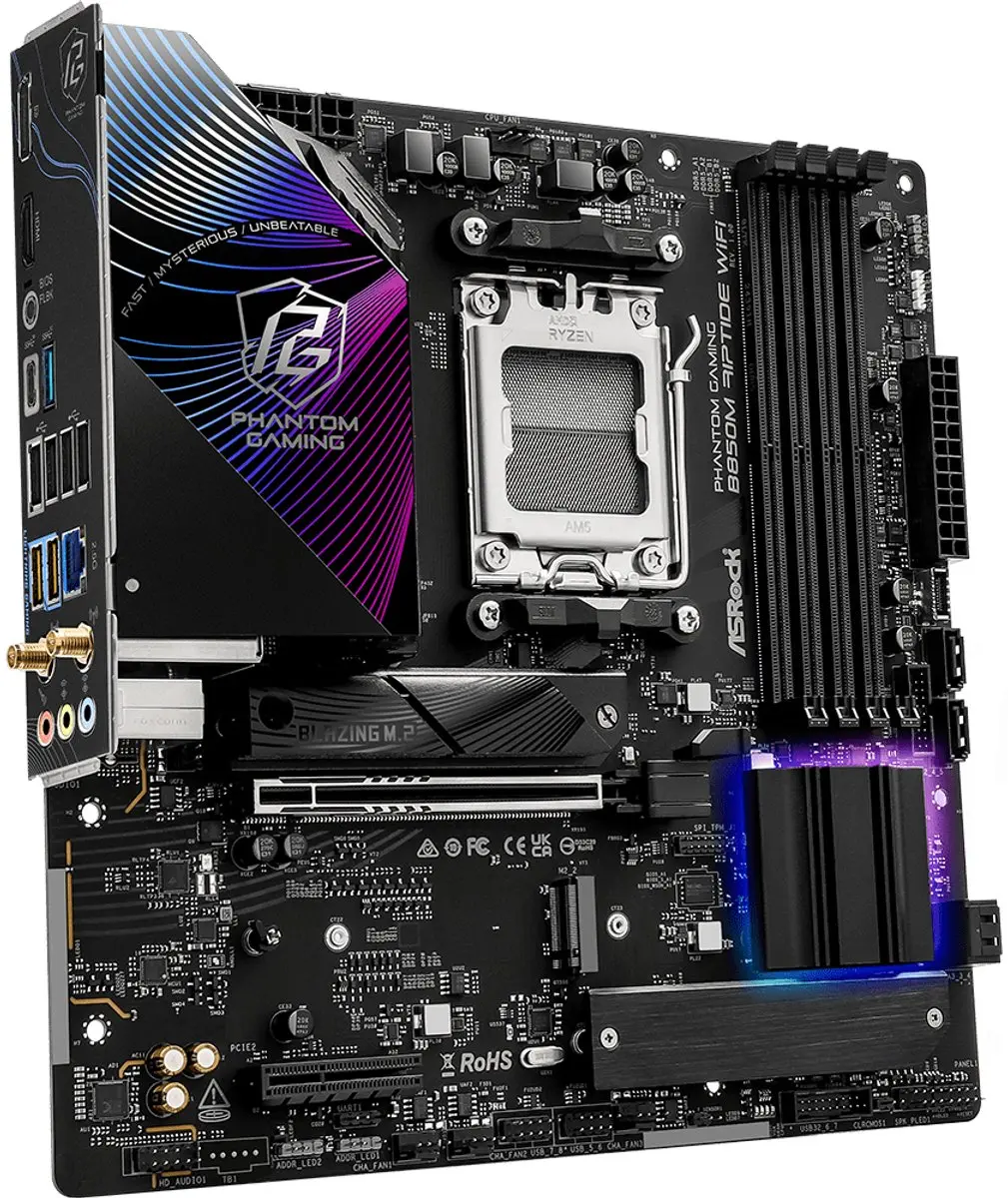 ASRock Phantom Gaming B850M Riptide WiFi AM5 - microATX