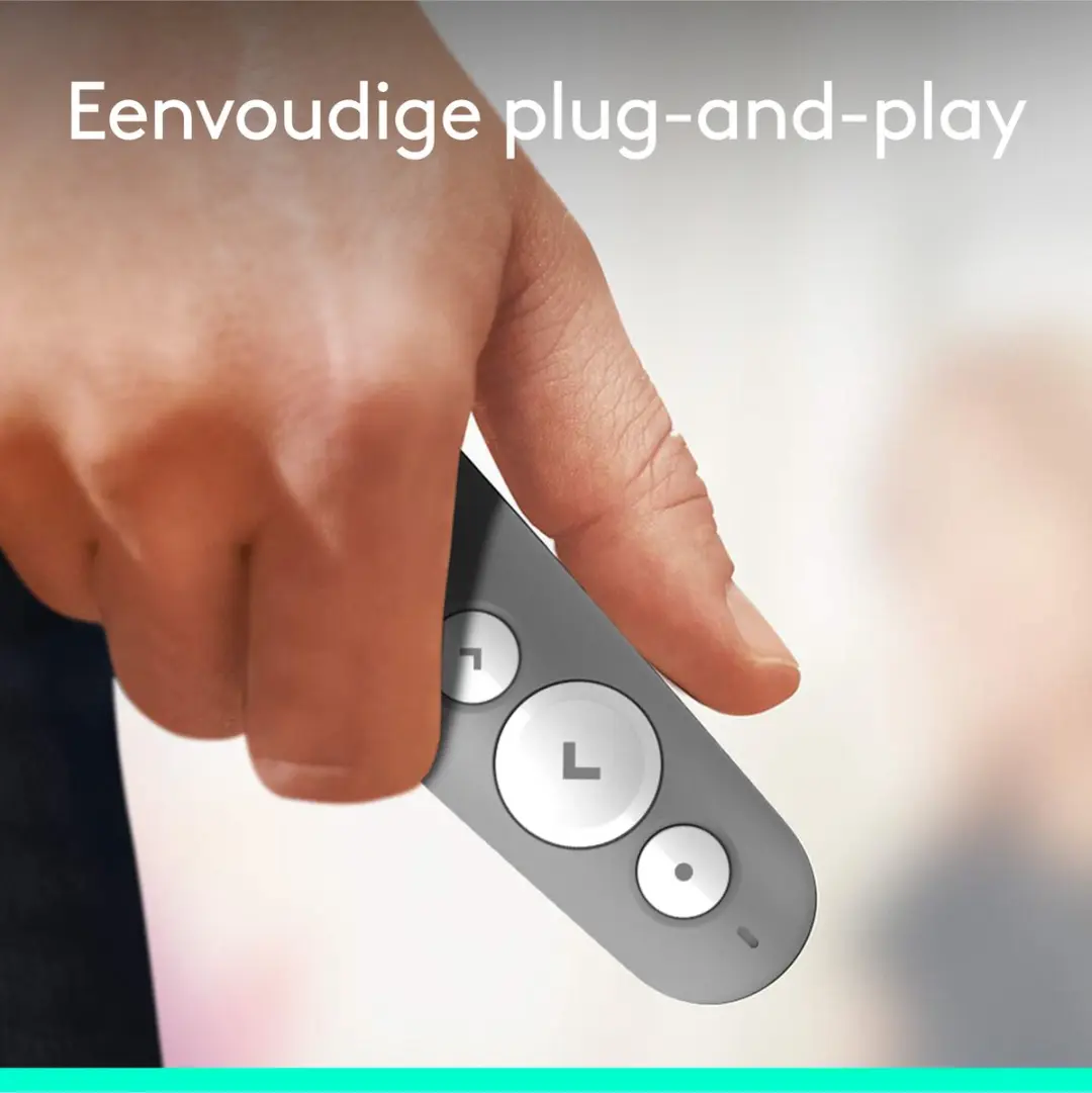 Logitech R500S Draadloze Laser Presenter - Grijs