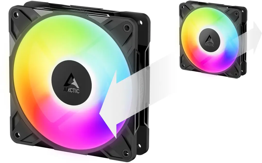 Arctic P12 Pro Reverse A-RGB Ventilatoren - 3x 12cm