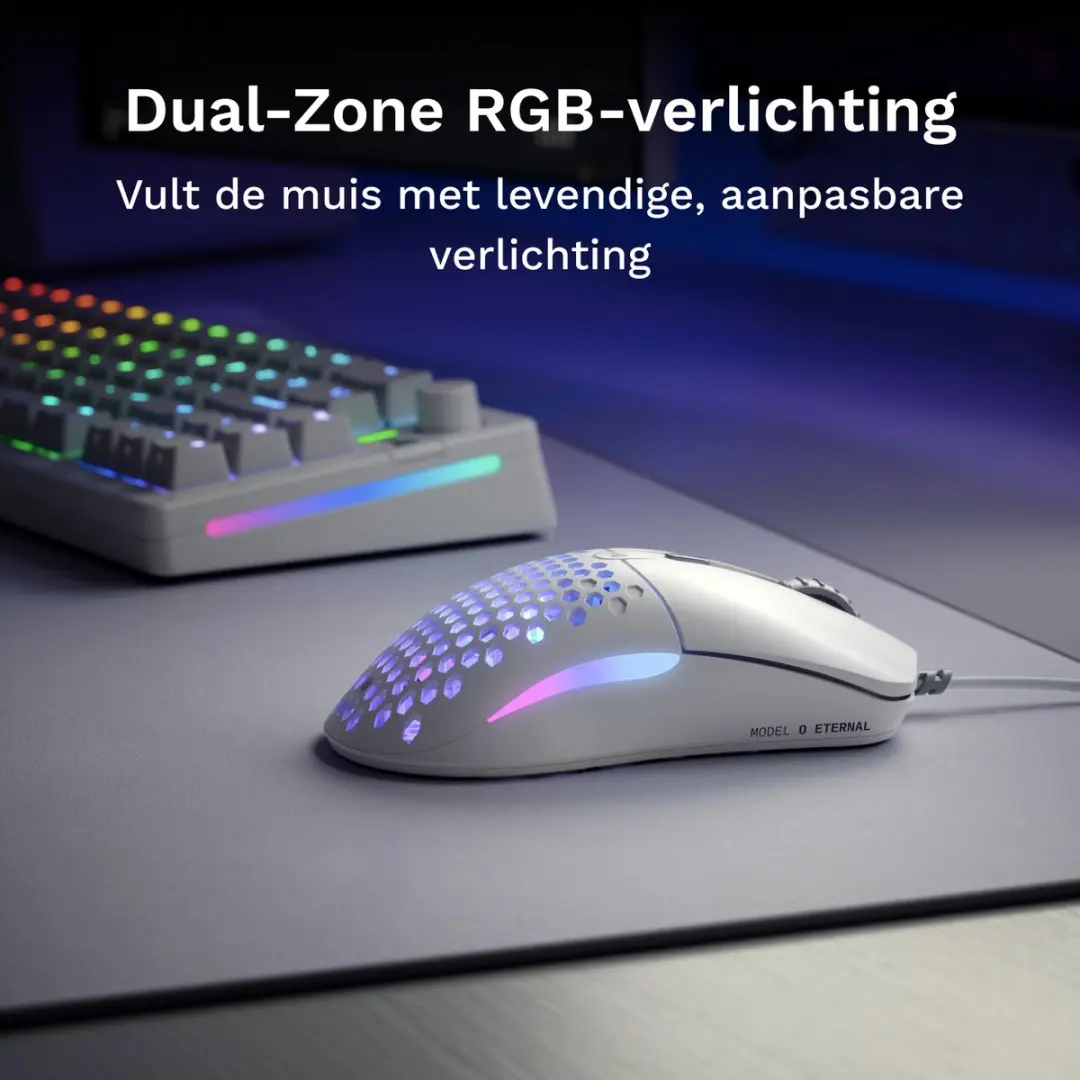 Glorious Model O Eternal GLO-OE-W-WHT Gamemuis - Wit