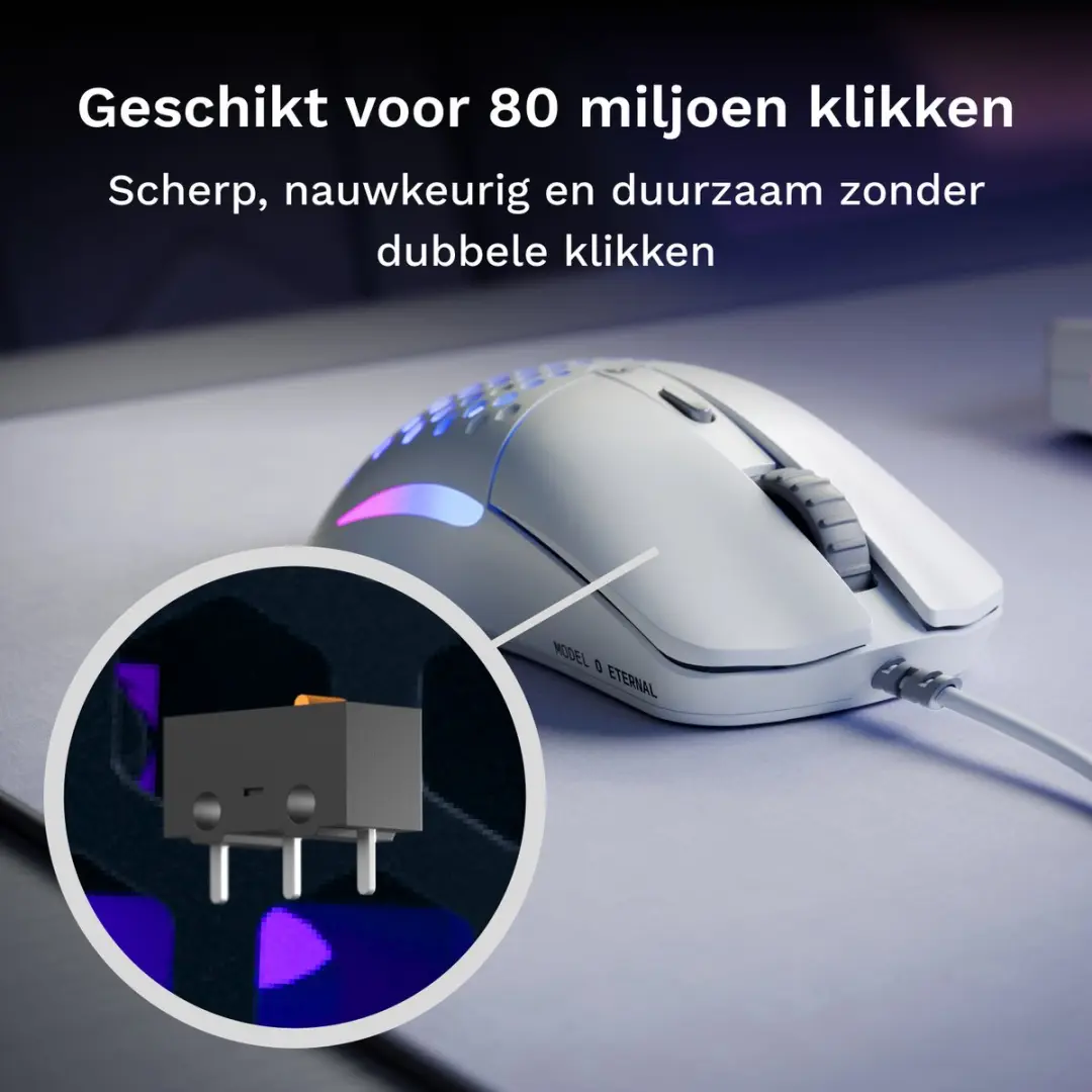 Glorious Model O Eternal GLO-OE-W-WHT Gamemuis - Wit