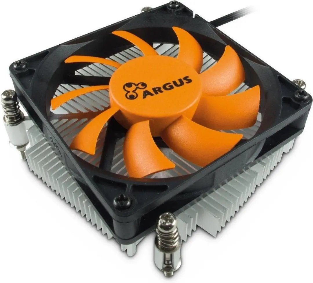 INTER-TECH Argus T-200 Processor Koeler 8cm - Zwart/Oranje