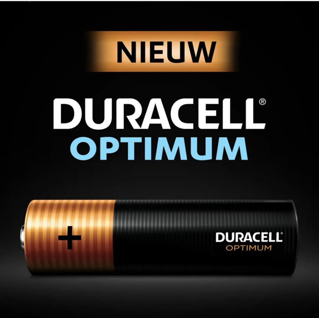 Duracell Optimum AA Batterijen 2900mAh - 4 Stuks