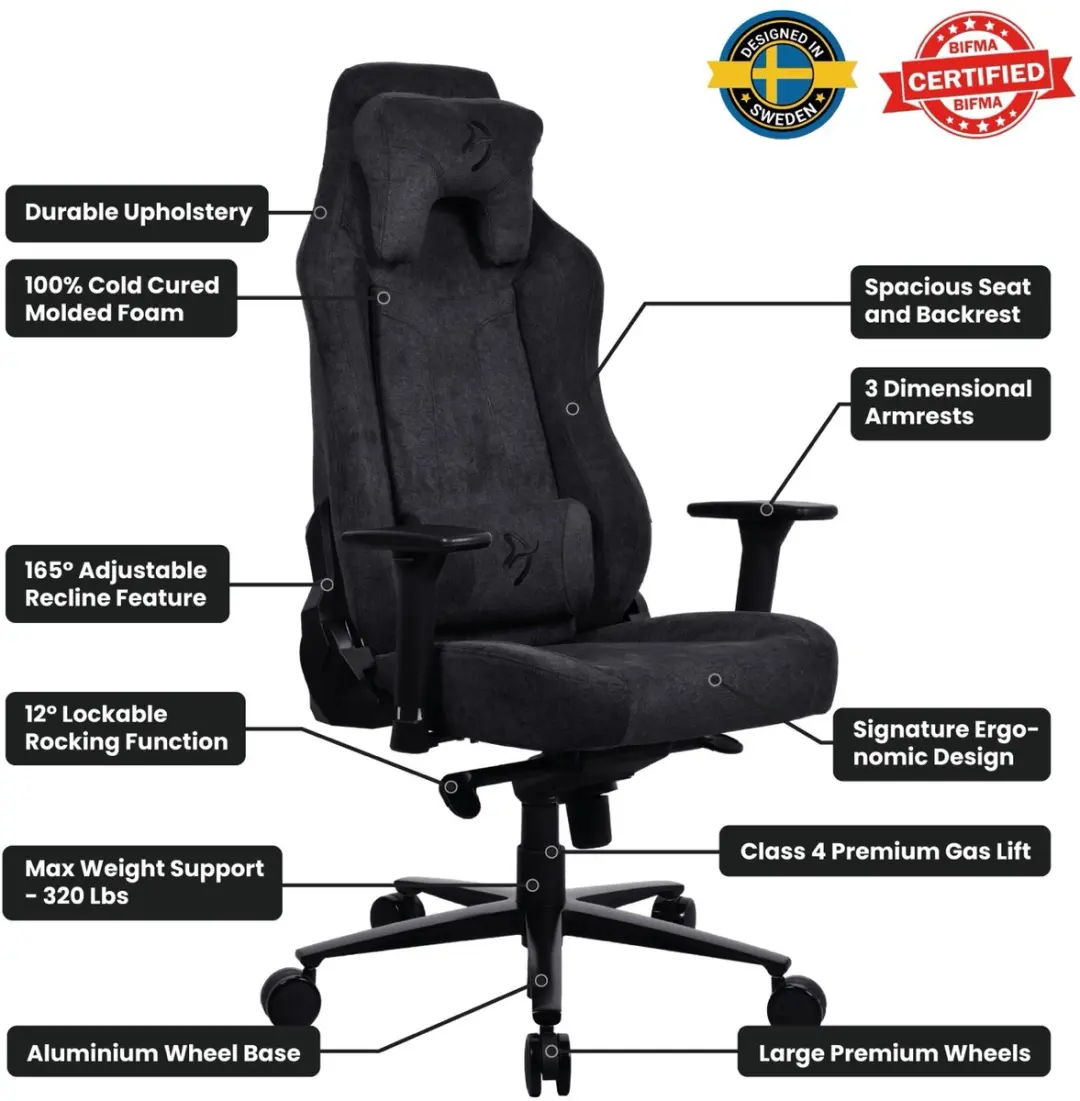 Arozzi Vernazza Gamingstoel - Zwart