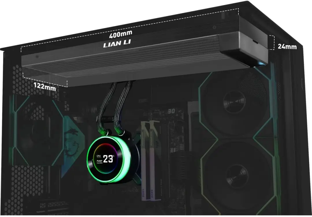 Lian Li Hydroshift II LCD-C 360N Koeler - 360mm - Zwart