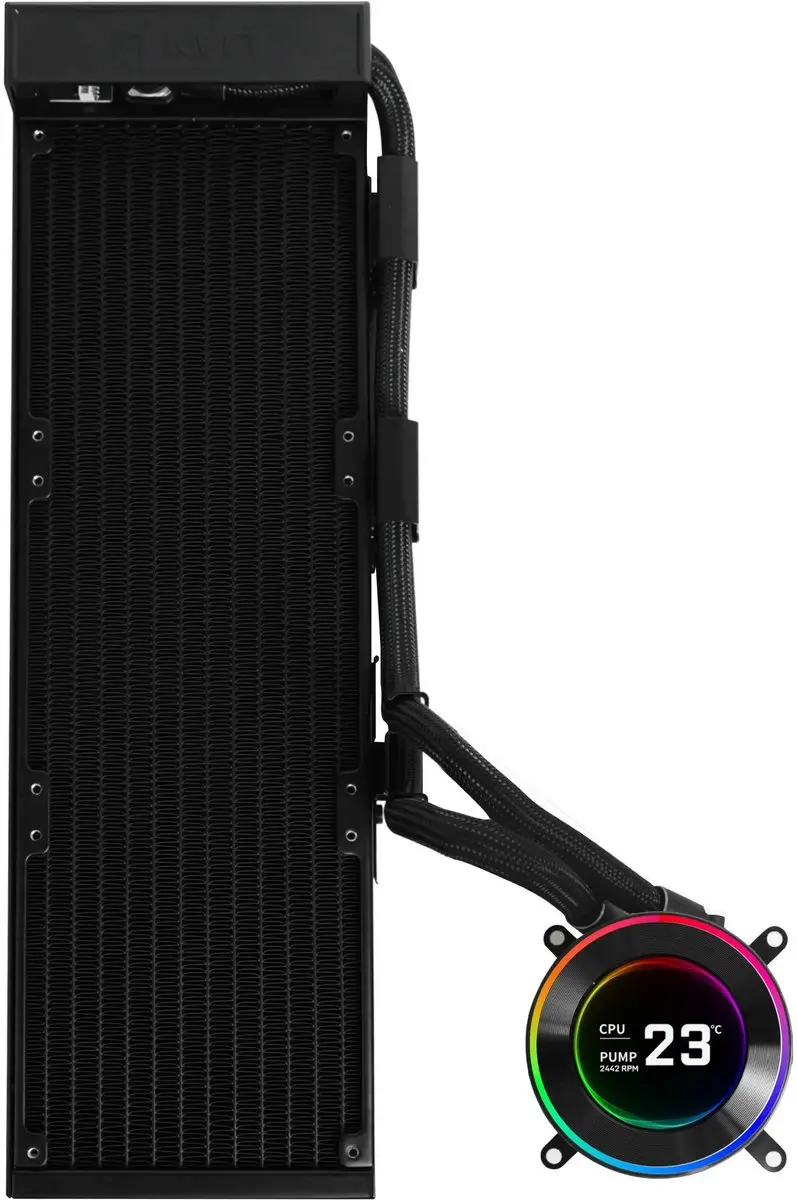 Lian Li Hydroshift II LCD-C 360N Koeler - 360mm - Zwart