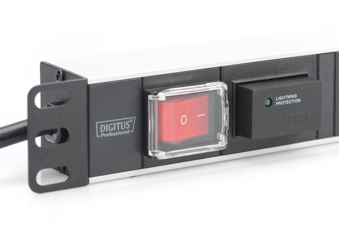 Digitus Stekkerstrip Serverkast 19 1U 7x 16A - 3680W - Zwart