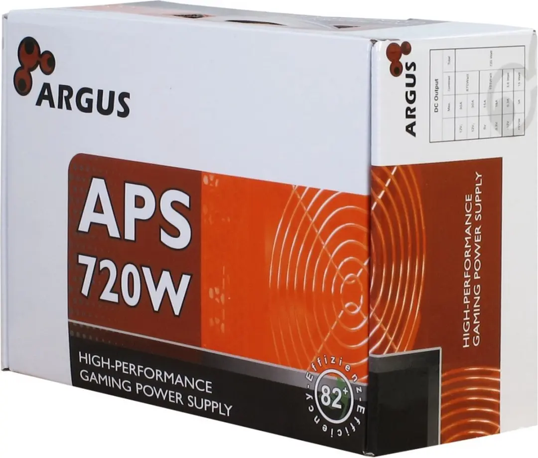 Inter-Tech Argus APS-720W Voeding - 720W Zwart