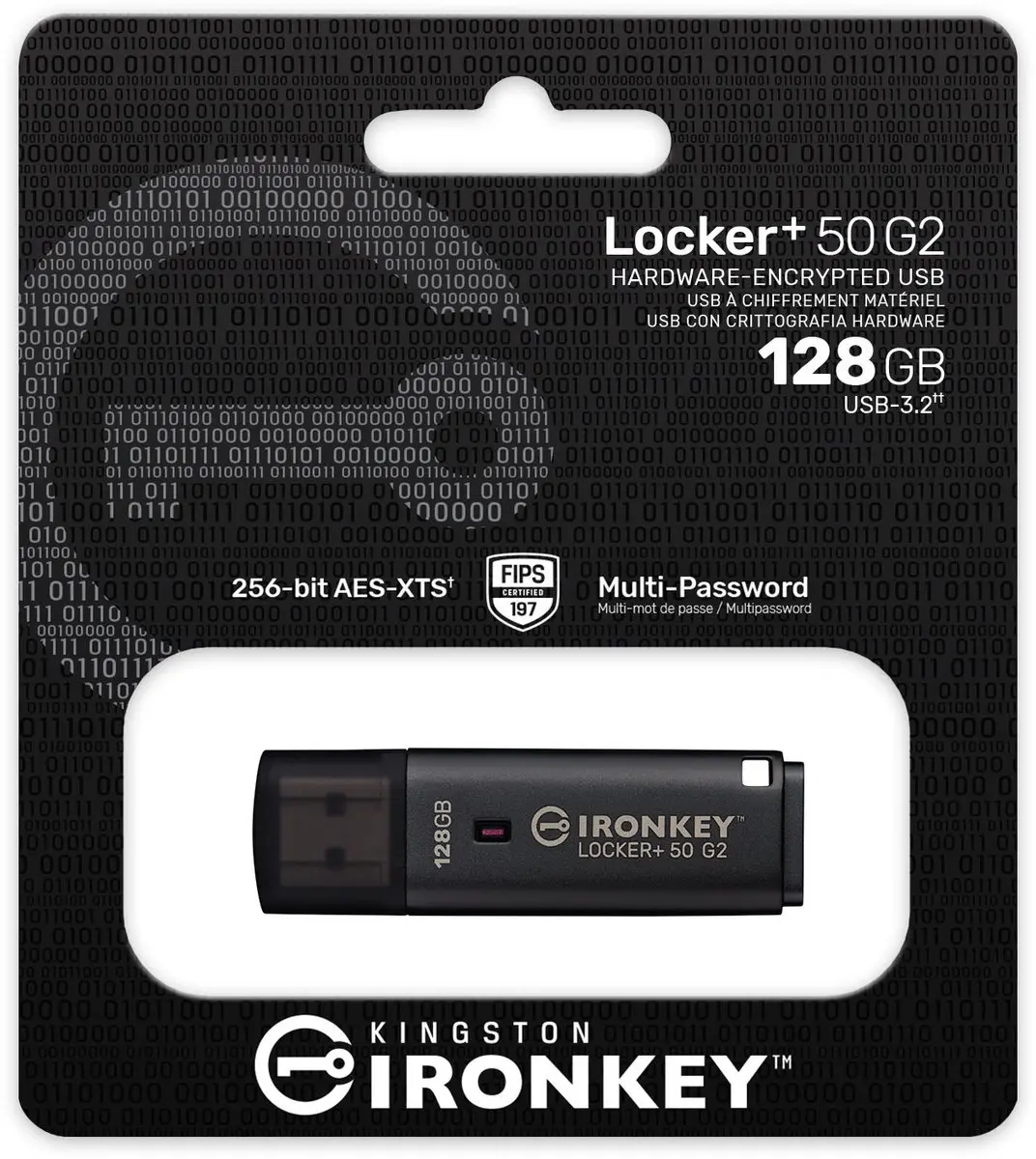 Kingston IronKey Locker Plus 50 G2 128GB - Zwart - afbeelding 6 van 6