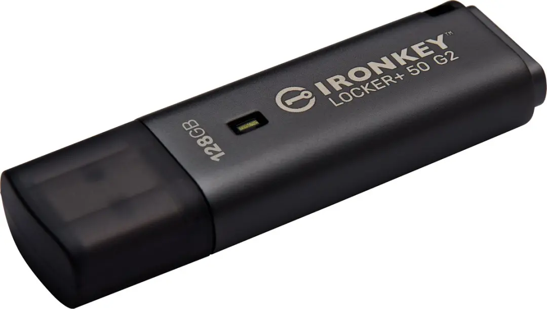 Kingston IronKey Locker Plus 50 G2 128GB - Zwart