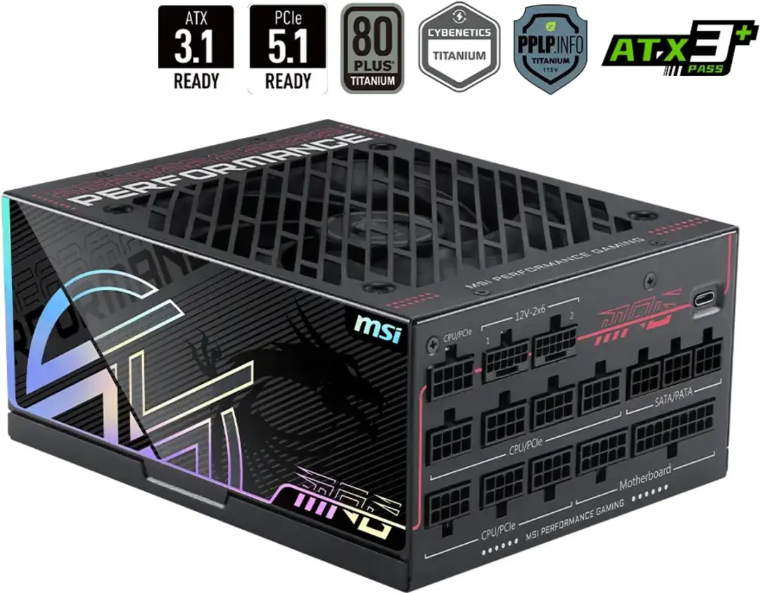 MSI MPG AI1300TS PCIE5 Voeding 1300W