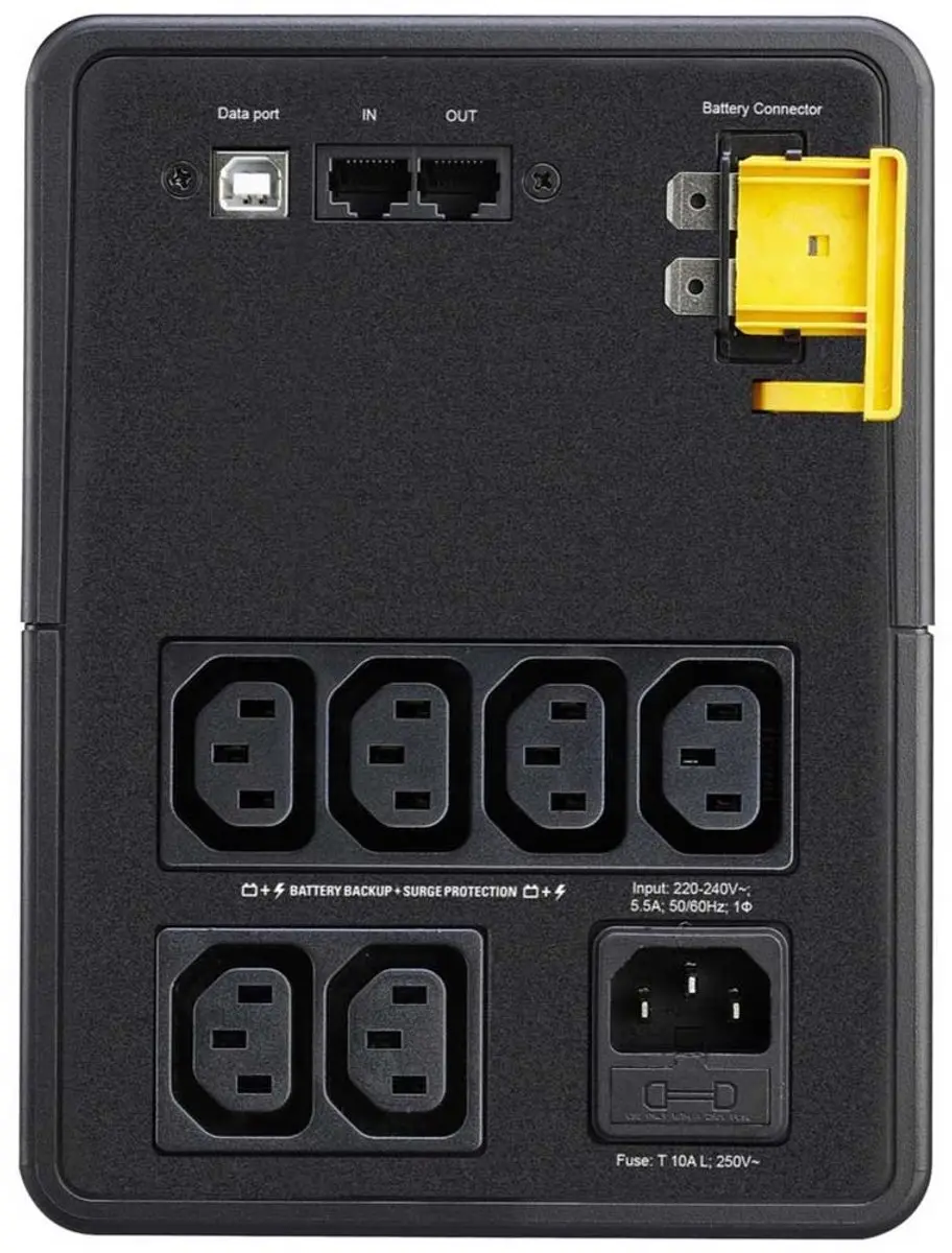 APC Back-UPS BX1600MI Noodstroomvoeding 1600VA - 6x C13 - Zwart
