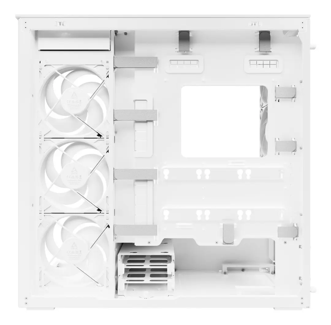 Arctic Xtender Midi Tower Wit - Glasfront
