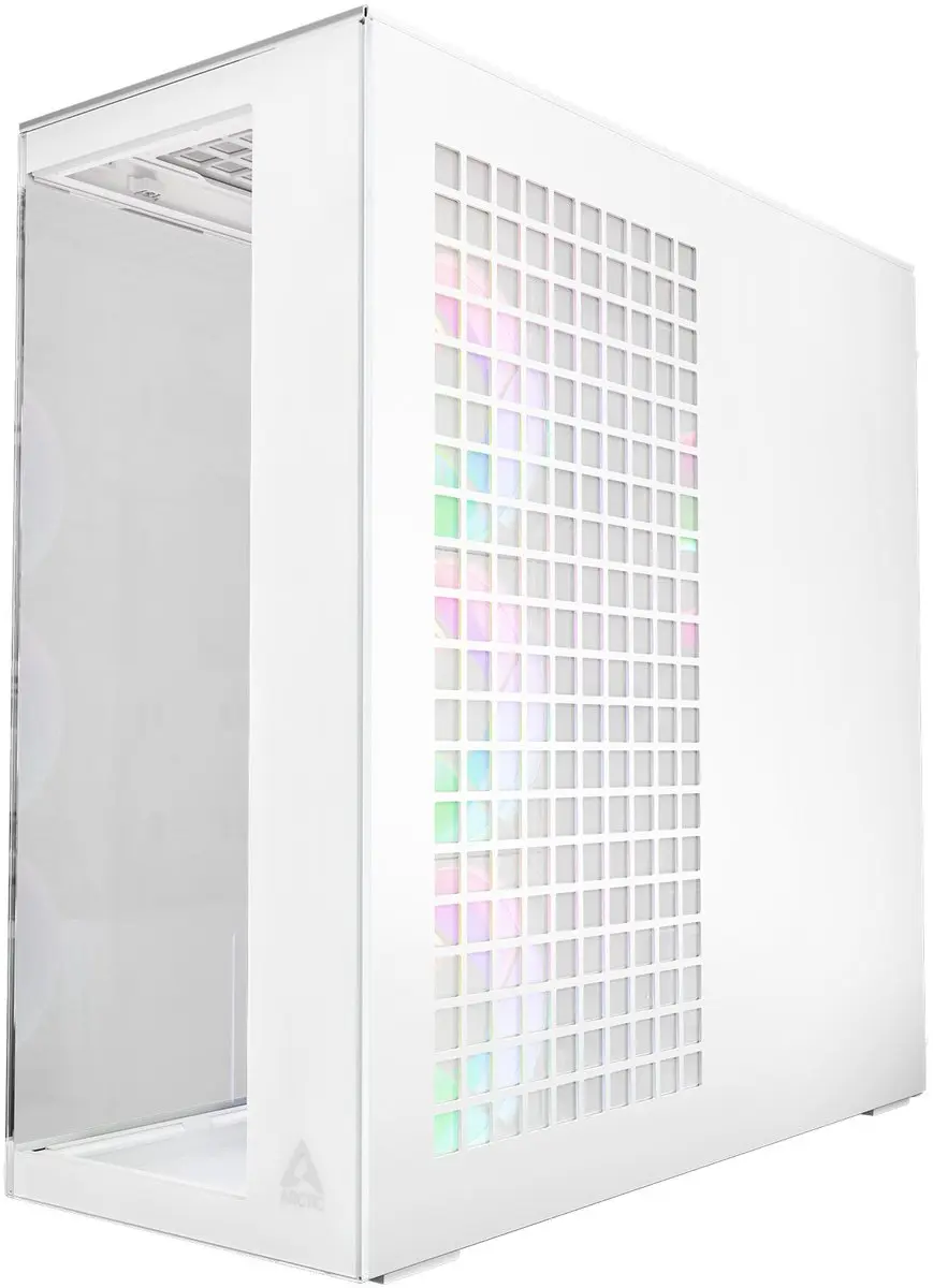 Arctic Xtender Midi Tower Wit - Glasfront