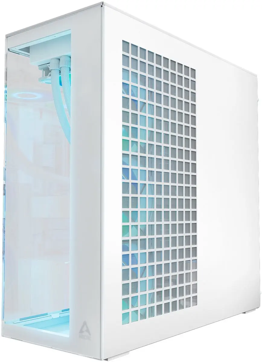 Arctic Xtender Midi Tower Wit - Glasfront