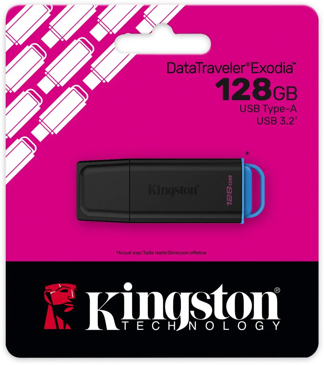 Kingston DataTraveler DTXG2/128GB USB-stick 128GB - Zwart/Blauw